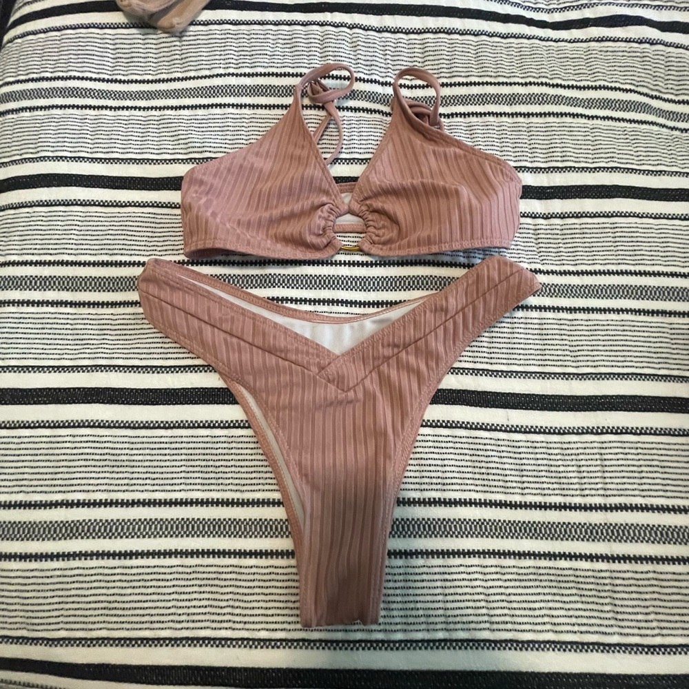 Stylish Tan Bikini Set